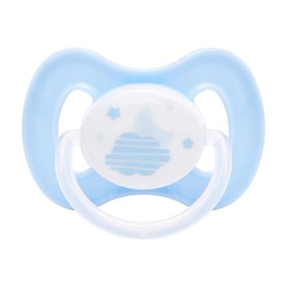 Imagem de Chupeta Comfort Buba Nuvem Silicone Ultra Soft Brilha no Escuro com Bico Simétrico Alça para Prendedor Anatômica para Bebês