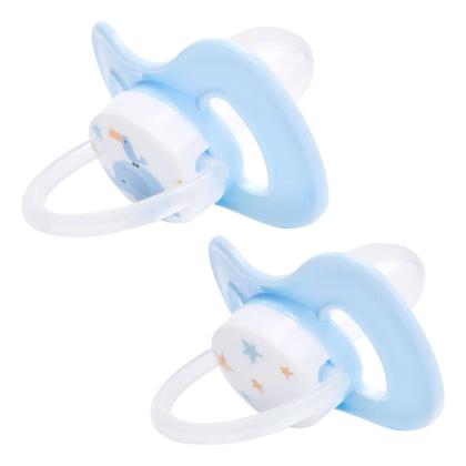 Imagem de Chupeta Comfort Noturna c/2 Elefante 6-18 meses - Azul - Buba