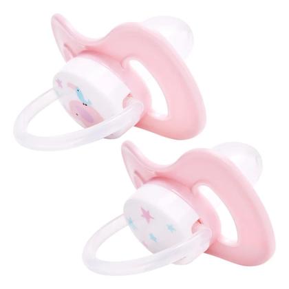 Imagem de Chupeta Comfort Noturna c/2 Elefante 6-18 meses - Rosa - Buba