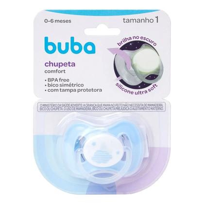 Imagem de Chupeta Comfort Noturna Nuvem 0-6 meses - Azul - Buba
