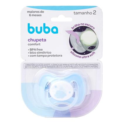 Imagem de Chupeta Comfort Noturna Nuvem 6-18 meses - Azul - Buba