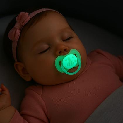 Imagem de Chupeta Comfort Noturna Nuvem 6-18 meses - Rosa - Buba