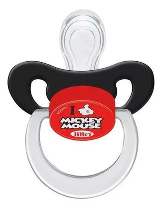 Imagem de Chupeta disney mickey mouse lillo tam 2 preta / verm