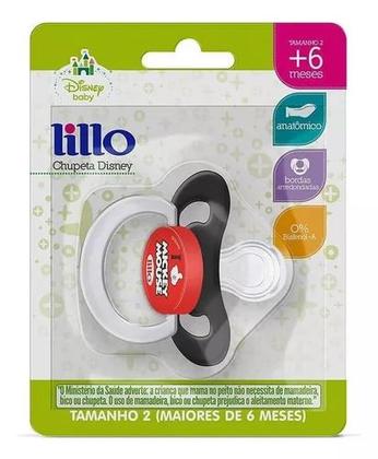 Imagem de Chupeta disney mickey mouse lillo tam 2 preta / verm