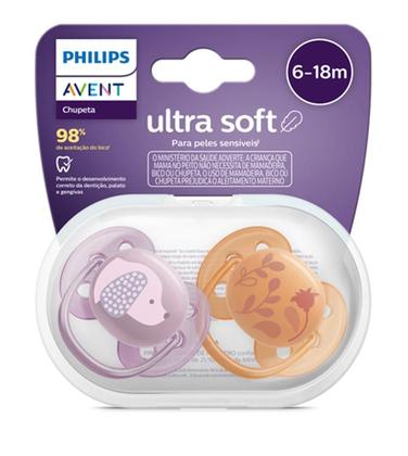 Imagem de Chupeta Dupla Ultra Soft Decorada 6-18M Philips Avent