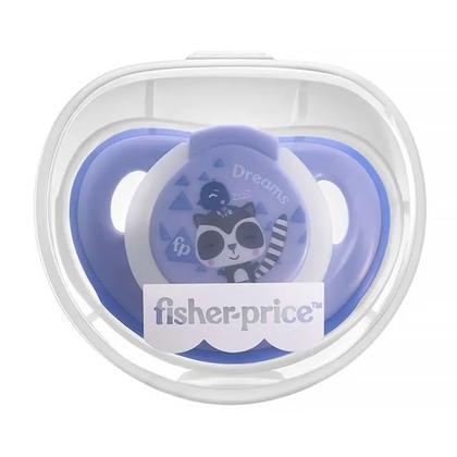 Imagem de Chupeta First Moments Glow Tam 1 Azul com Case Esterilizador Fisher-Price BB1037 - Multikids