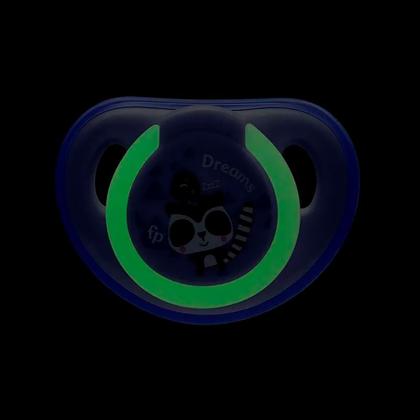Imagem de Chupeta First Moments Glow Tam 1 Azul com Case Esterilizador Fisher-Price BB1037 - Multikids