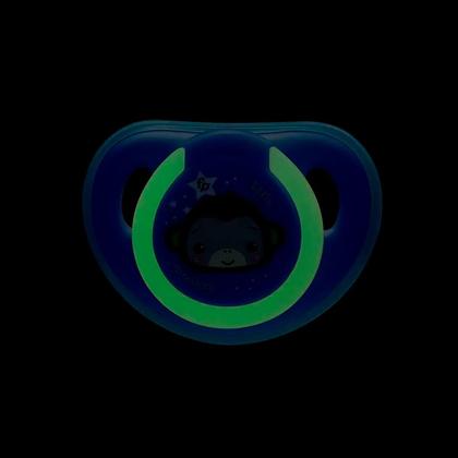 Imagem de Chupeta First Moments Glow Tam 2 Azul com Case Esterilizador Fisher-Price BB1039 - Multikids