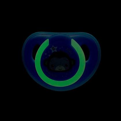 Imagem de Chupeta First Moments Glow Tam 6 a 18 meses Azul com Case Esterilizador Fisher Price