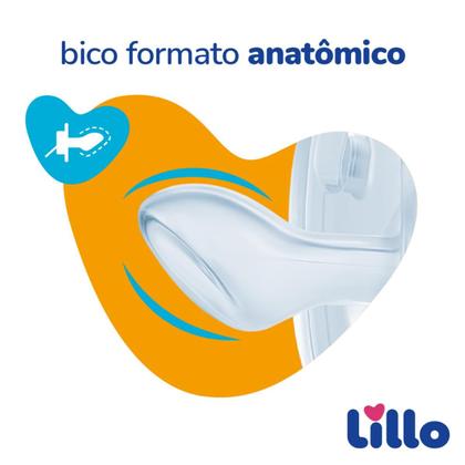 Imagem de Chupeta Lillo 100% Silicone Ortodôntica para Bebê 0-6 meses Soft Divertida com Alça Bico Anatômico Macio e Flexível