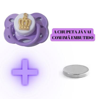 Imagem de Chupeta Magnética Reborn 1 Unidade Com 2 Imas P/ Bebê Reborn