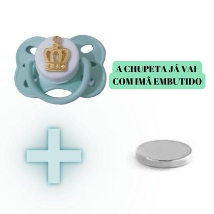 Imagem de Chupeta Magnética Reborn 1 Unidade Com 2 Imas P/ Bebê Reborn