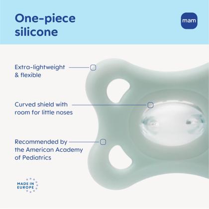 Imagem de Chupeta MAM 3-12 Meses Silicone 2 Unidades Leve