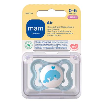 Imagem de Chupeta Mam Air 0-6 Meses Azul CH50211