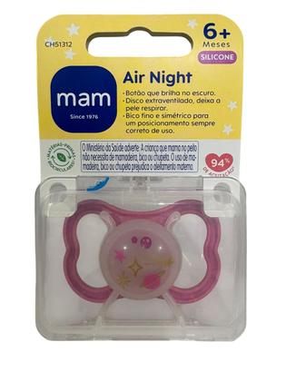 Imagem de Chupeta Mam Air Night 6 Meses Rosa Nova