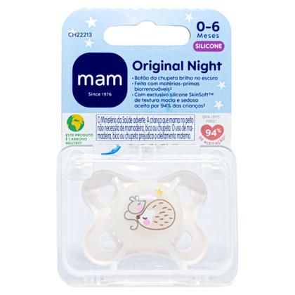 Imagem de Chupeta MAM Original Silicone Night 0 a 6 Meses Neutra