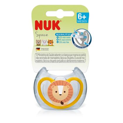 Imagem de Chupeta Nuk Fase 2 (Acima de 6 Meses) Space  Silicone Ortodôntica com Ventilação