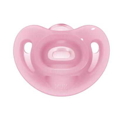 Imagem de Chupeta Nuk Sensitive 100% Silicone Soft Girl S2 6m+ 1un