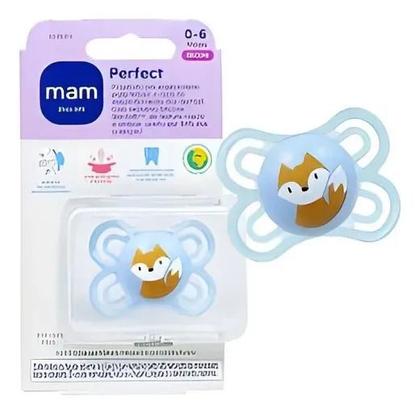 Imagem de Chupeta Perfect 0-6 Meses Azul Rapoza - MAM