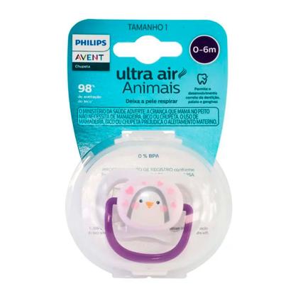 Imagem de Chupeta Philips Avent Ultra Air Animais Tamanho 1 de 0 a 6 Meses Menina Sortidos1 Unidade