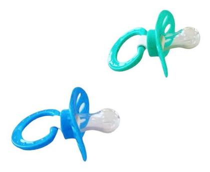 Imagem de Chupeta Plus Bico Redondo 100% Silicone 2 Unidades Para Menino Baby Nany