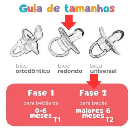 Imagem de Chupeta Redonda Azul T2 4812 Bona  Lolly