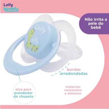 Imagem de Chupeta Silicone Orto Azul T2 Zoo 5015-01 - Lolly Kinddy