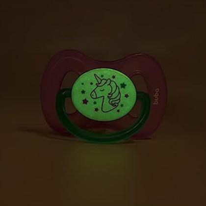 Imagem de Chupeta - Silicone Ultra Soft - 6m - Comfort - Unicórnio Rosa - Buba