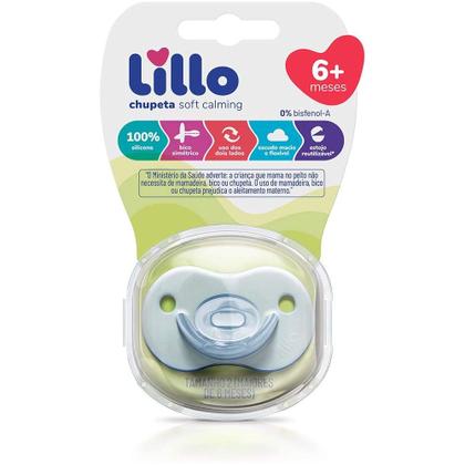 Imagem de Chupeta Soft Calming 100%Silicone +6m Azul Lillo