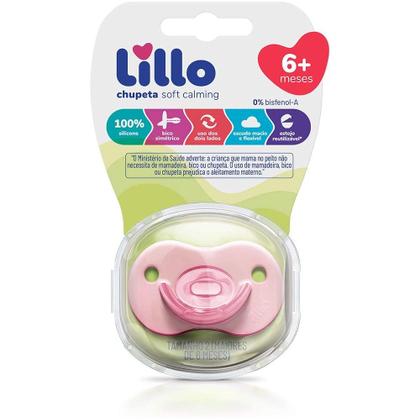 Imagem de Chupeta Soft Calming 100%Silicone +6m Rosa Lillo