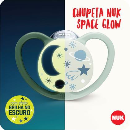 Imagem de Chupeta Space Glow Silicone S3 Neutra - Nuk