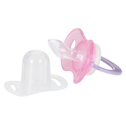 Imagem de Chupeta T2 Angel Stitch Rosa Ortodôntica Capuz BabyGo