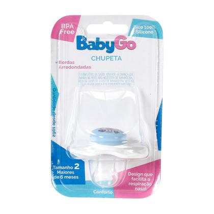 Imagem de Chupeta T2 FUN Fundo do Mar Branca Menino Menina C/ Bico De Silicone Ortodontico +6 Meses BabyGo