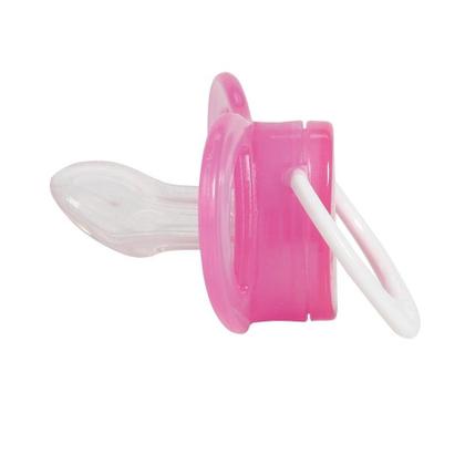 Imagem de Chupeta T2 Rosa Menina Bico de Silicone Ortodontico +6 Meses