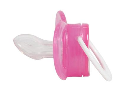 Imagem de Chupeta T2 Rosa Menina Bico de Silicone Ortodontico +6 Meses