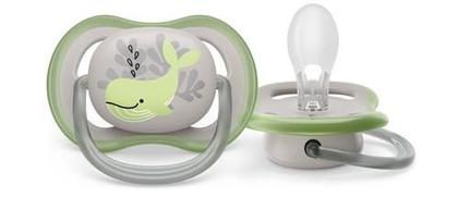 Imagem de Chupeta Ultra Air 6-18M Cinza e Verde Baleia Philips Avent