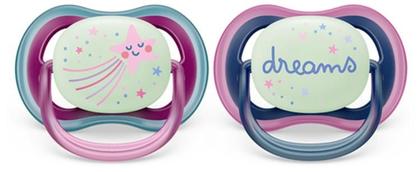Imagem de Chupeta Ultra Air Dupla Night Time 6-18 Meses Menina Avent