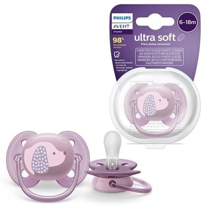 Imagem de Chupeta Ultra Soft 6 - 18 Meses Dog Philips Avent