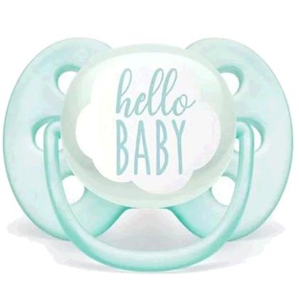 Chupeta Ultra Soft Hello Baby Verde 0-6 Meses Philips Avent
