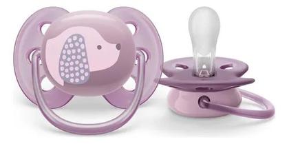 Imagem de Chupeta Ultra Soft Philips Avent 6 a 18 meses lilás SCF09205