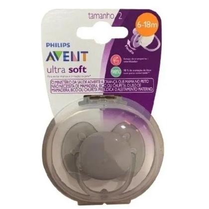 Imagem de Chupeta Ultra Soft Seda Bege 6- 18 meses - Philips Avent