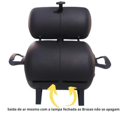 Imagem de Churrasqueira a Bafo especial Portatil carvão com grelha