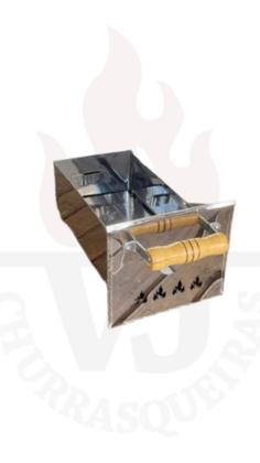 Imagem de Churrasqueira a Bafo Inox PP com Kit gás