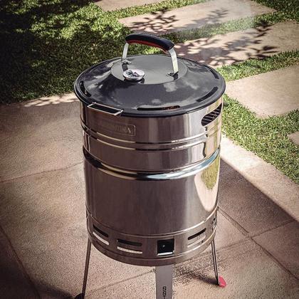 Imagem de Churrasqueira À Carvão Tramontina Tcp-400 26500025 Aço Inox