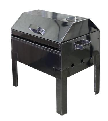 Imagem de Churrasqueira Bafo Mini Inox 430 0.40x0.30 Com Grelha Inox