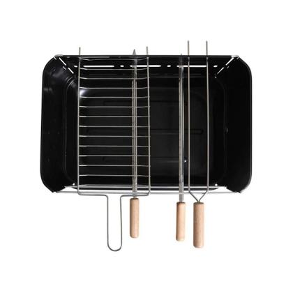 Imagem de Churrasqueira Carvão Com Grelha E 3 Espetos MONTANA 54x35x64cm 3005 MOR