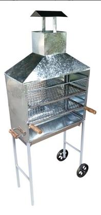 Imagem de Churrasqueira de carrinho para espetinhos galvanizada modelo c-800g