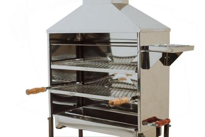 Imagem de CHURRASQUEIRA DE CARRINHO PARA ESPETINHOS INOX MODELO C-800i