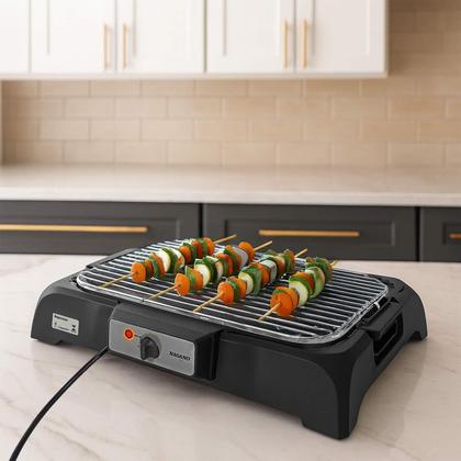 Imagem de Churrasqueira Elétrica 1800W 8 Níveis Portátil de Mesa 220v