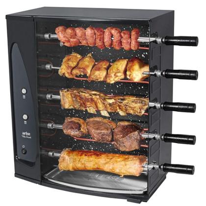 Imagem de Churrasqueira Elétrica Arke Rotativa Com 5 Espetos 220v Vitta Smart